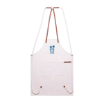 Delantal de algodón canvas con cintas de polipiel ajustables 340 g/m2 vista principal