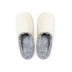 Zapatillas unisex de algodón con revestimiento afelpado color natural primera vista