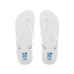 Chanclas con logo y suela EVA y cintas transparentes Pool vista principal