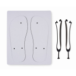 Chanclas personalizadas negras sublimadas Beach Sublim color negro cuarta vista