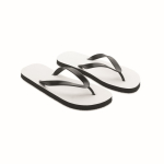 Chanclas personalizadas negras sublimadas Beach Sublim