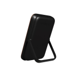 Powerbank elegante y pequeña ideal para llevar 5000 mAh color negro vista ángulo trasero izquierdo