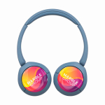 Auriculares Sony WH-CH520 elegantes con conexión inalámbrica color azul vista frontal