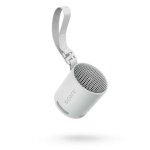 Altavoz inalámbrico Sony SRS-XB100 resistente al agua y al polvo color gris vista ángulo frontal derecho