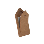 Etiqueta para equipaje de corcho sostenible y resistente color marrón