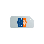 Etiqueta de equipaje de aluminio ultrarresistente y ligera color plateado