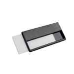 Identificador magnético reutilizable para eventos y congresos color negro