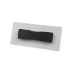 Identificador magnético reutilizable para eventos y congresos color blanco
