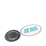 Pin metálico promocional para ropa con cierre magnético redondo vista de impresión