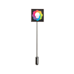 Pin de solapa metálico redondo para congresos y eventos corporativos