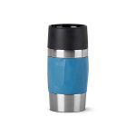 Vaso take away térmico de acero inoxidable antifugas compacta color azul