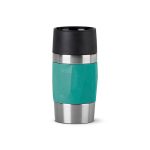 Vaso take away térmico de acero inoxidable antifugas compacta color verde