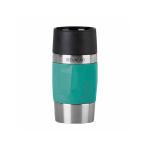 Vaso take away térmico de acero inoxidable antifugas compacta color verde