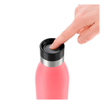 Termo de acero inoxidable antigoteo con tapón 360º Tefal 500ml color coral