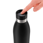 Termo de acero inoxidable antigoteo Tefal Bludrop Basic 700ml color negro