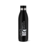 Termo de acero inoxidable antigoteo Tefal Bludrop Basic 700ml color negro