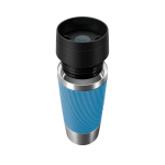 Vaso térmico de acero inox hermética Tefal Travel Classic Twist 360ml color azul