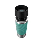 Vaso térmico de acero inox hermética Tefal Travel Classic Twist 360ml color verde