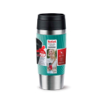 Vaso térmico de acero inox hermética Tefal Travel Classic Twist 360ml color verde