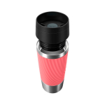 Vaso térmico de acero inox hermética Tefal Travel Classic Twist 360ml color coral