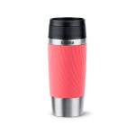 Vaso térmico de acero inox hermética Tefal Travel Classic Twist 360ml color coral
