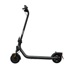 Patinete eléctrico plegable con suspensión delantera y doble freno color negro