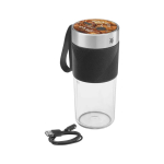 Licuadora portátil recargable de acero inoxidable para batidos WMF color negro