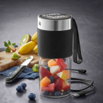 Licuadora portátil recargable de acero inoxidable para batidos WMF color negro