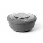 Fiambrera de plástico y tritán fabricada en EU con tapa hermética 2L color gris