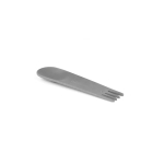 Fiambrera hermética de plástico con cubiertos 2 en 1 fabricada en UE color gris