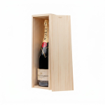 Caja para vino doble de madera fabricada en UE con tapa deslizante