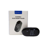 Medidor electrónico portátil con pantalla digital y carga USB-C 99M color negro