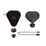 Masajeador muscular portátil con Bluetooth y carga USB-C Therabody color negro
