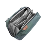 Organizador de nylon reciclado para artículos de viaje Peak Design color verde oscuro