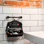 Neceser de nylon colgable con gancho e impermeable Peak Design grande color negro