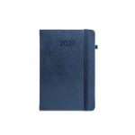 Agenda con cubierta en piel sintética y vista diaria A5 color azul primera vista