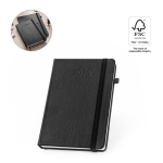 Agenda para merchandising de cuero sintético con portaboli y vista diaria B5 varios colores
