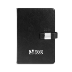 Agenda ecológica con cierre magnético y soporte para boli A5 vista principal