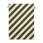 Bolsa de regalo navideña con cierre de cuerdas grande 50x70cm color verde tercera vista