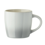 Taza de cerámica en varios colores con degradado 300ml color blanco octava vista