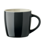 Taza de cerámica en varios colores con degradado 300ml color gris oscuro octava vista