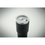 Vaso de acero inoxidable con tapa con orificio deslizante 500ml color negro octava vista