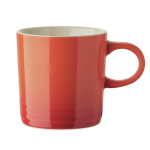 Taza de cerámica con degradado de color e interior blanco 290ml color naranja octava vista
