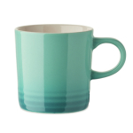 Taza de cerámica con degradado de color e interior blanco 290ml color turquesa octava vista