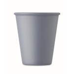 Vaso reutilizable de una sola pared hecho de maíz 200ml color azul grisáceo tercera vista