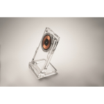 Soporte transparente para el teléfono con cargador inalámbrico 15W color transparente vista fotografía quinta vista