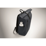 Mochila de cierre roll-top para portátil con correa para trolley 15'' color azul vista fotografía octava vista