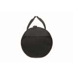 Bolsa de viaje de poliéster y PU con compartimientos laterales color negro