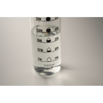 Botella de plástico con marcas de tiempo y tapa abatible 1L color transparente vista fotografía sexta vista