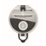 Botella de plástico con marcas de tiempo y tapa abatible 1L color transparente